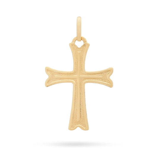 Mondo Cattolico Pendant 22 mm (0.87 in) Yellow Gold Cross Pendant With Double Ends