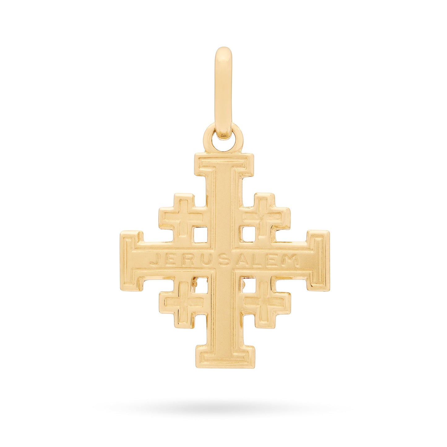 Mondo Cattolico Pendant Yellow Gold Jerusalem Cross Pendant