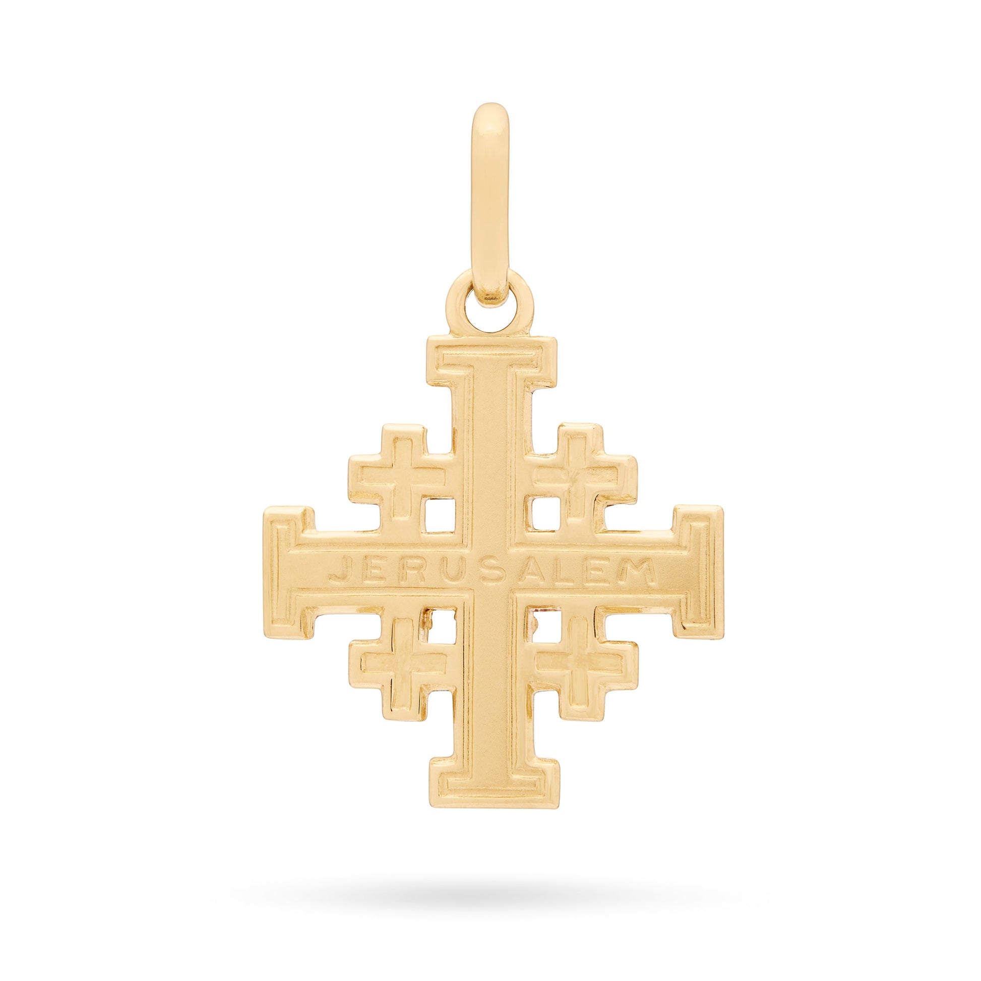 Mondo Cattolico Pendant Yellow Gold Jerusalem Cross Pendant