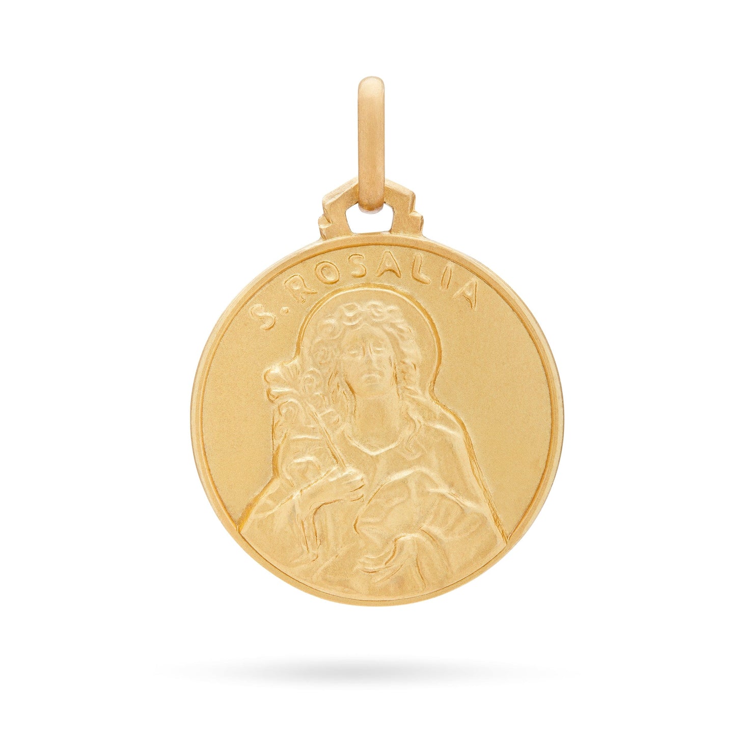 MONDO CATTOLICO Medal 18 mm (0.70 in) Yellow Gold medal of Saint Rosalia