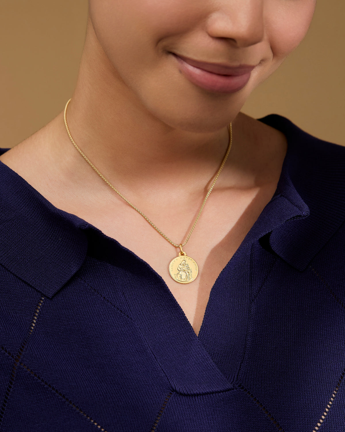 MONDO CATTOLICO ROMA Medal Yellow Gold Medal of St. Anne