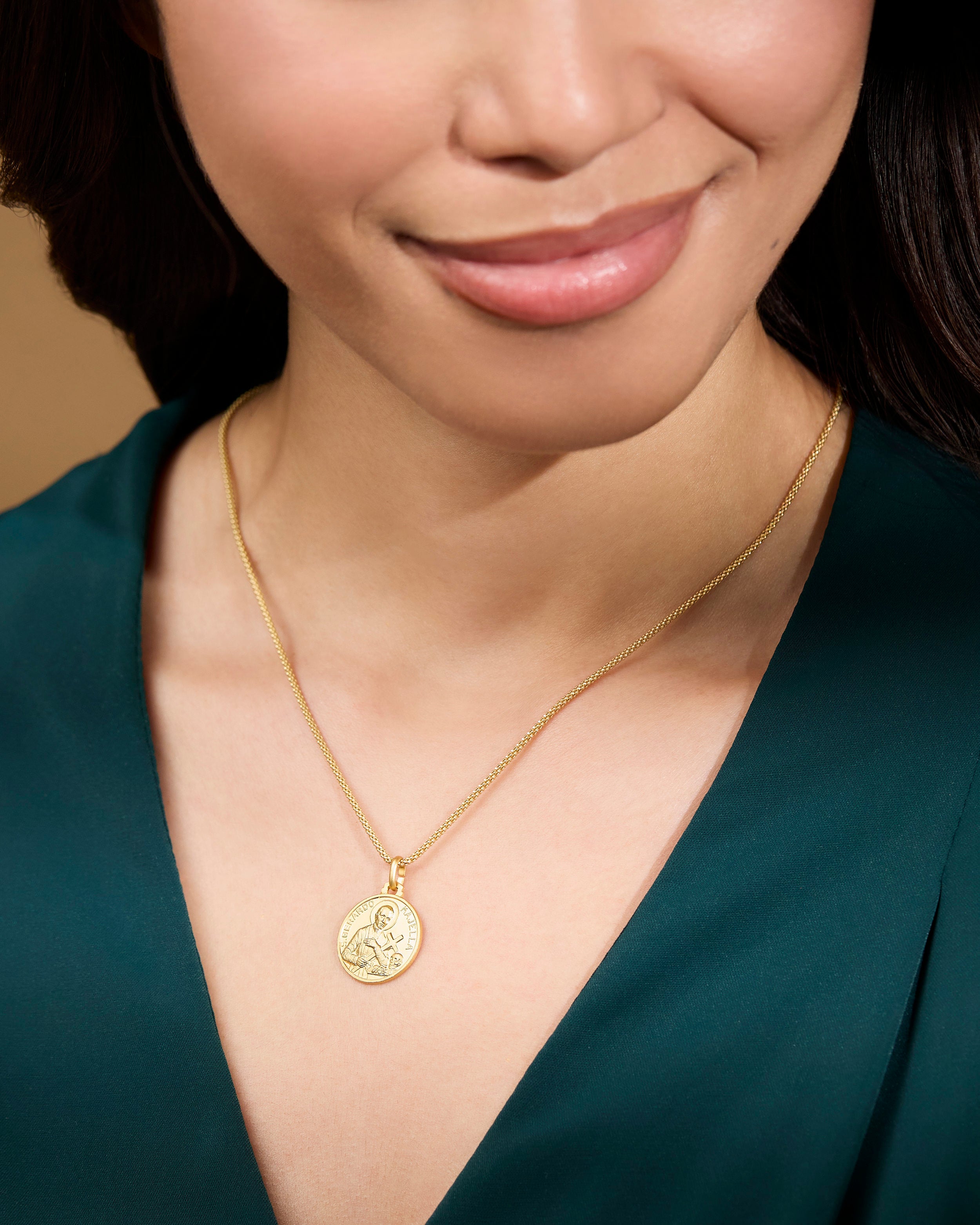 Yellow Gold Medal of St. Gerard Majella | MONDO CATTOLICO