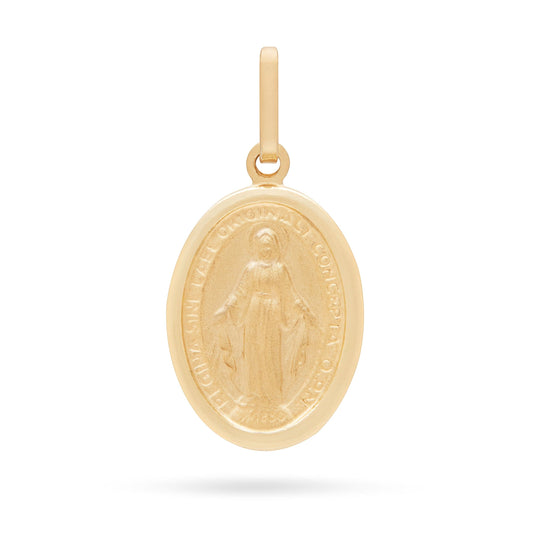 Ciondolo Medaglia Ovale mm 22 Madonna Miracolosa in ARGENTO 925 Galvanica Oro 16564 Ciondolo Medaglia Ovale mm 22 Madonna Miracolosa in ARGENTO 925 Galvanica Oro 16564