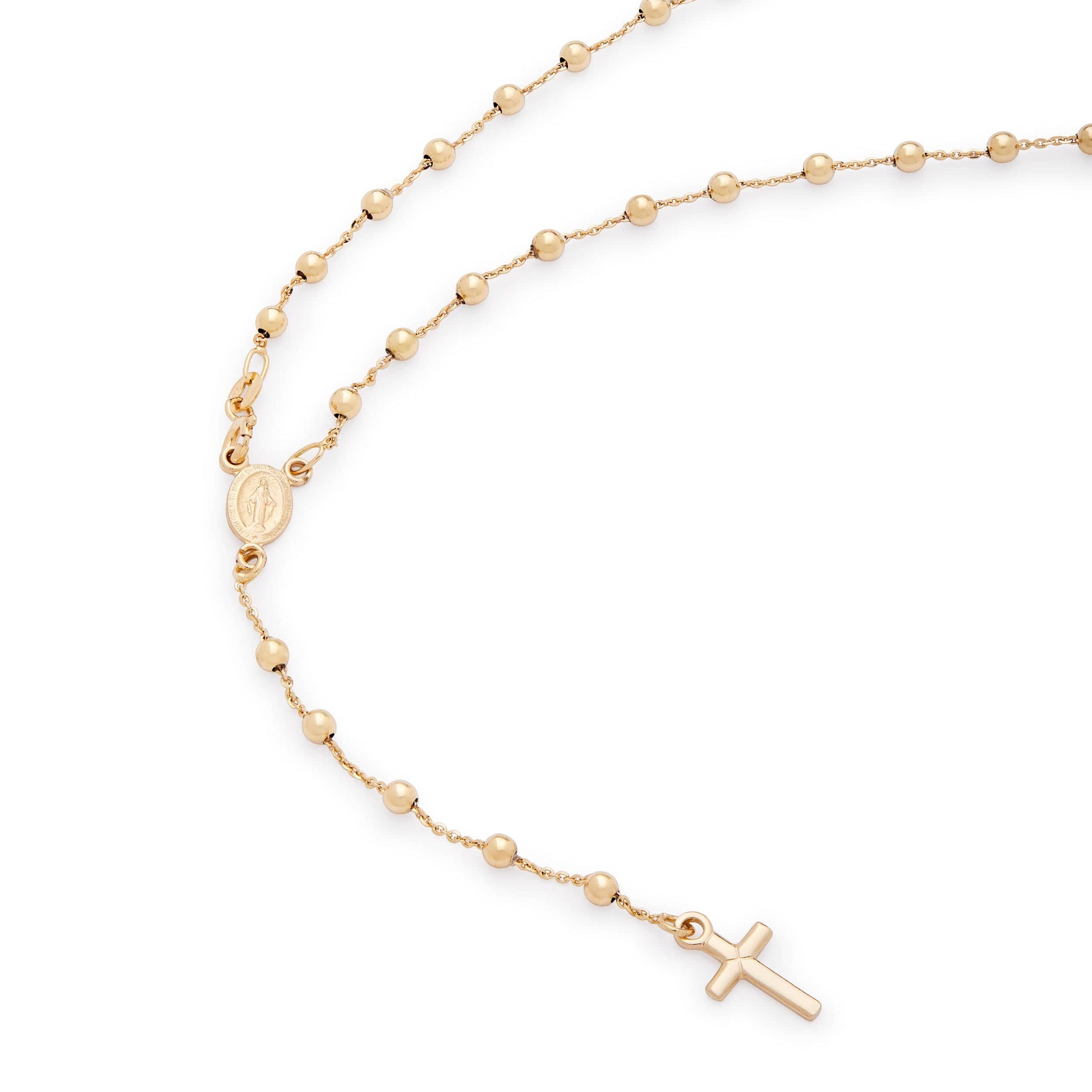 MONDO CATTOLICO Prayer Beads 38 cm (14.96 in) / 3 mm (0.11 in) Yellow Gold Rosary