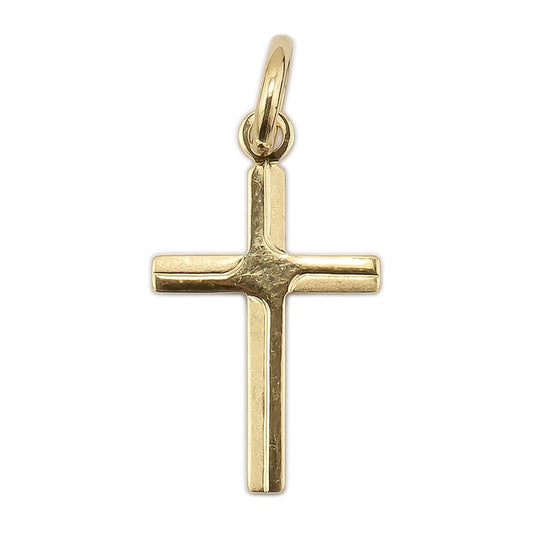 MONDO CATTOLICO Yellow Gold Satin finish Small cross without Body