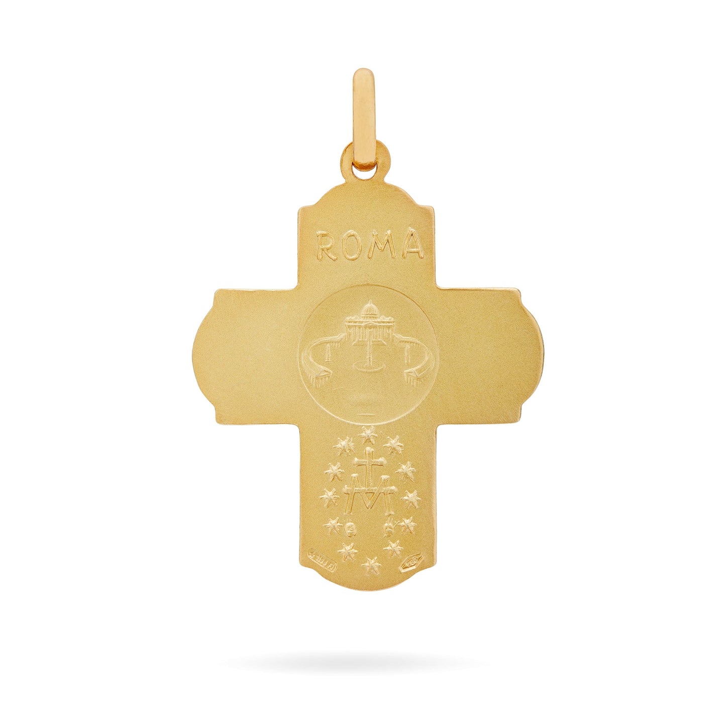 MONDO CATTOLICO Jewelry Yellow Gold Scapular Cross