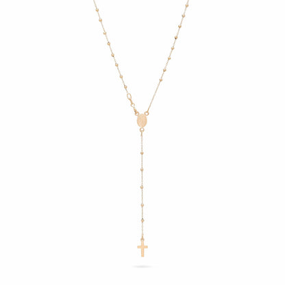 MONDO CATTOLICO Prayer Beads 30.5 cm (12 in) / 1 mm (0.03 in) Yellow Gold Tiny Rosary Beads