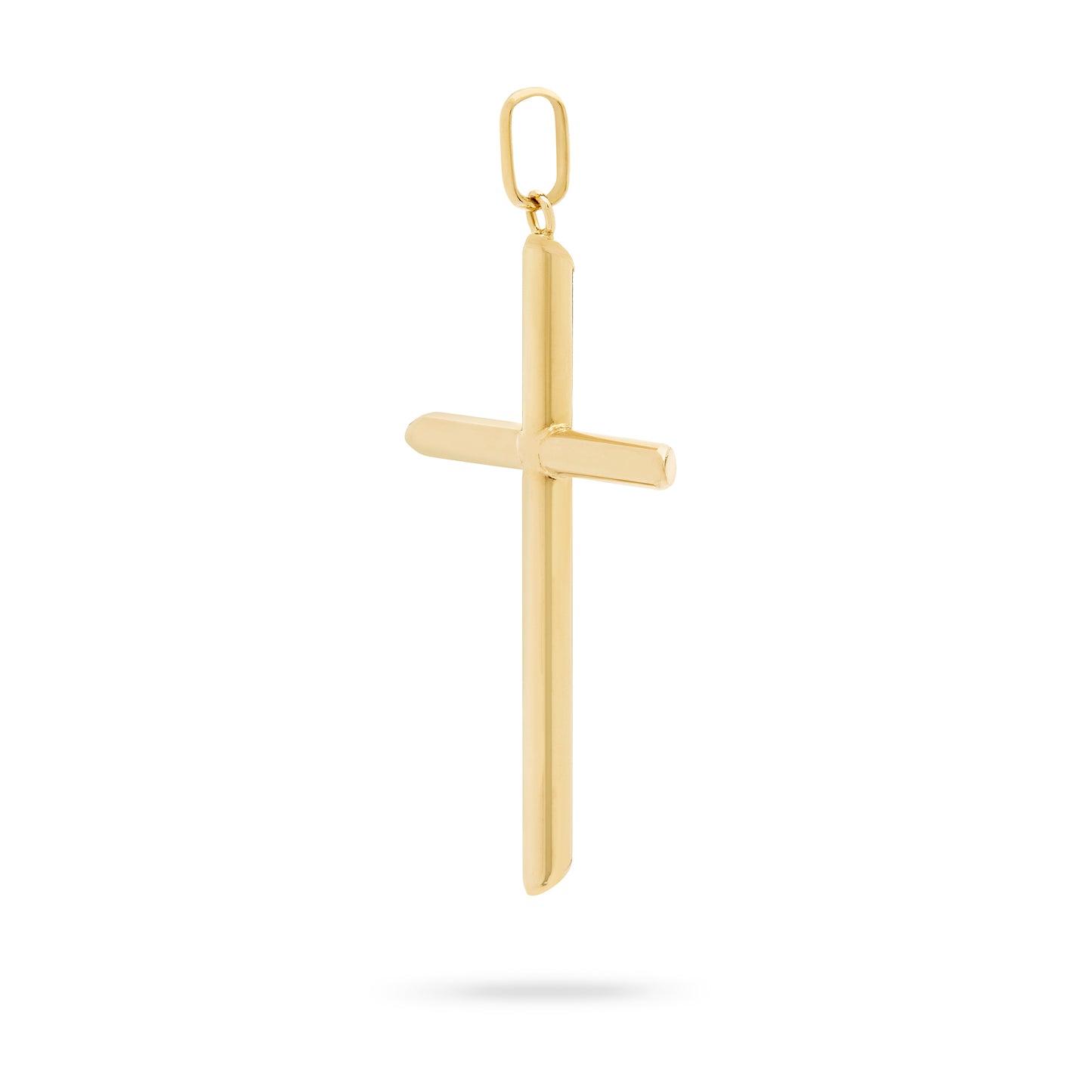 MONDO CATTOLICO ROMA Yellow Gold Tube Cross