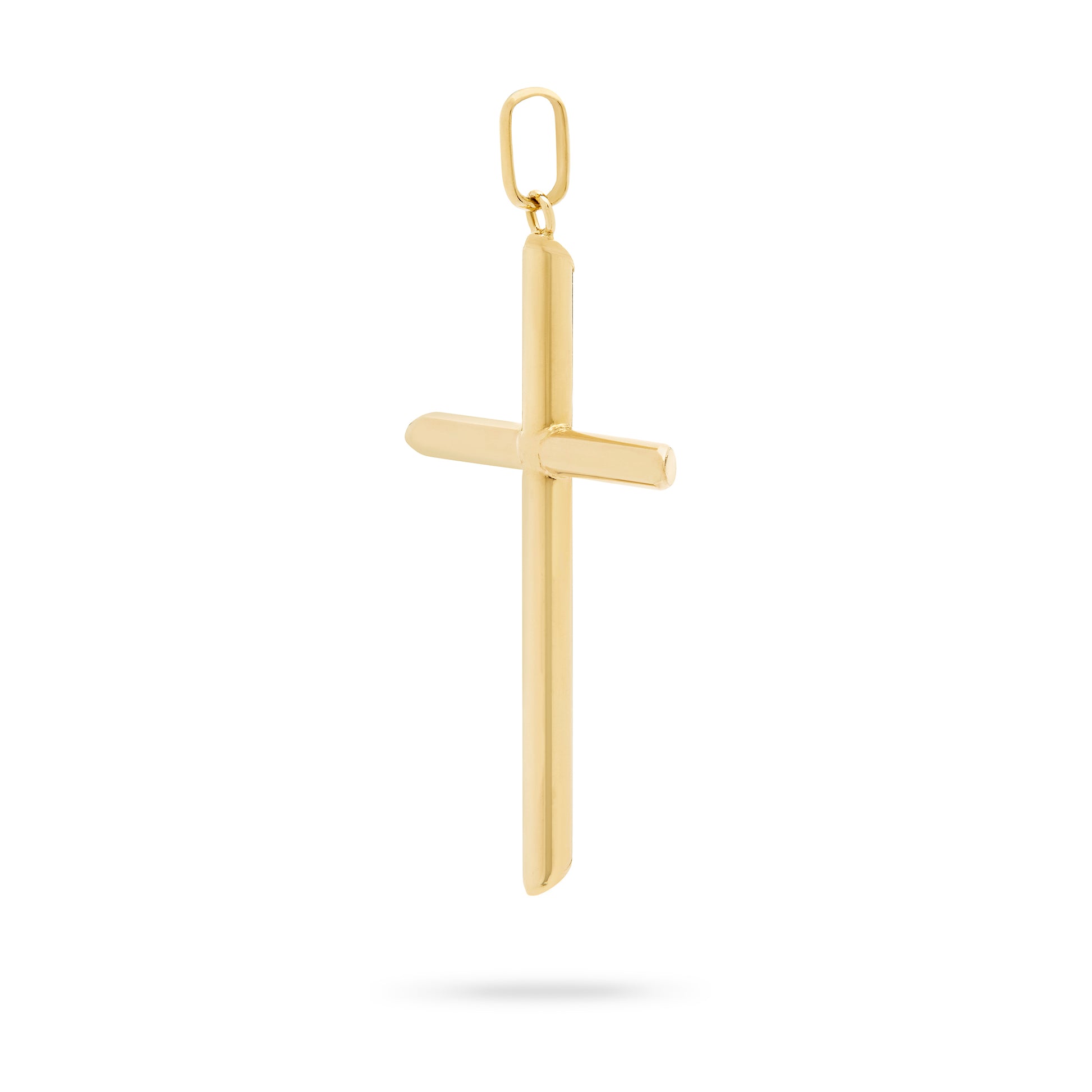 MONDO CATTOLICO ROMA Yellow Gold Tube Cross