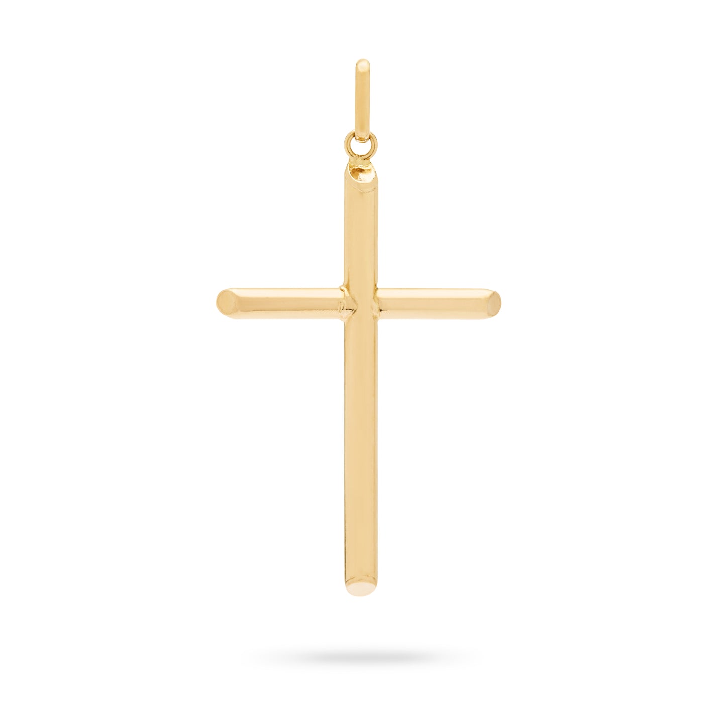 MONDO CATTOLICO ROMA Yellow Gold Tube Cross
