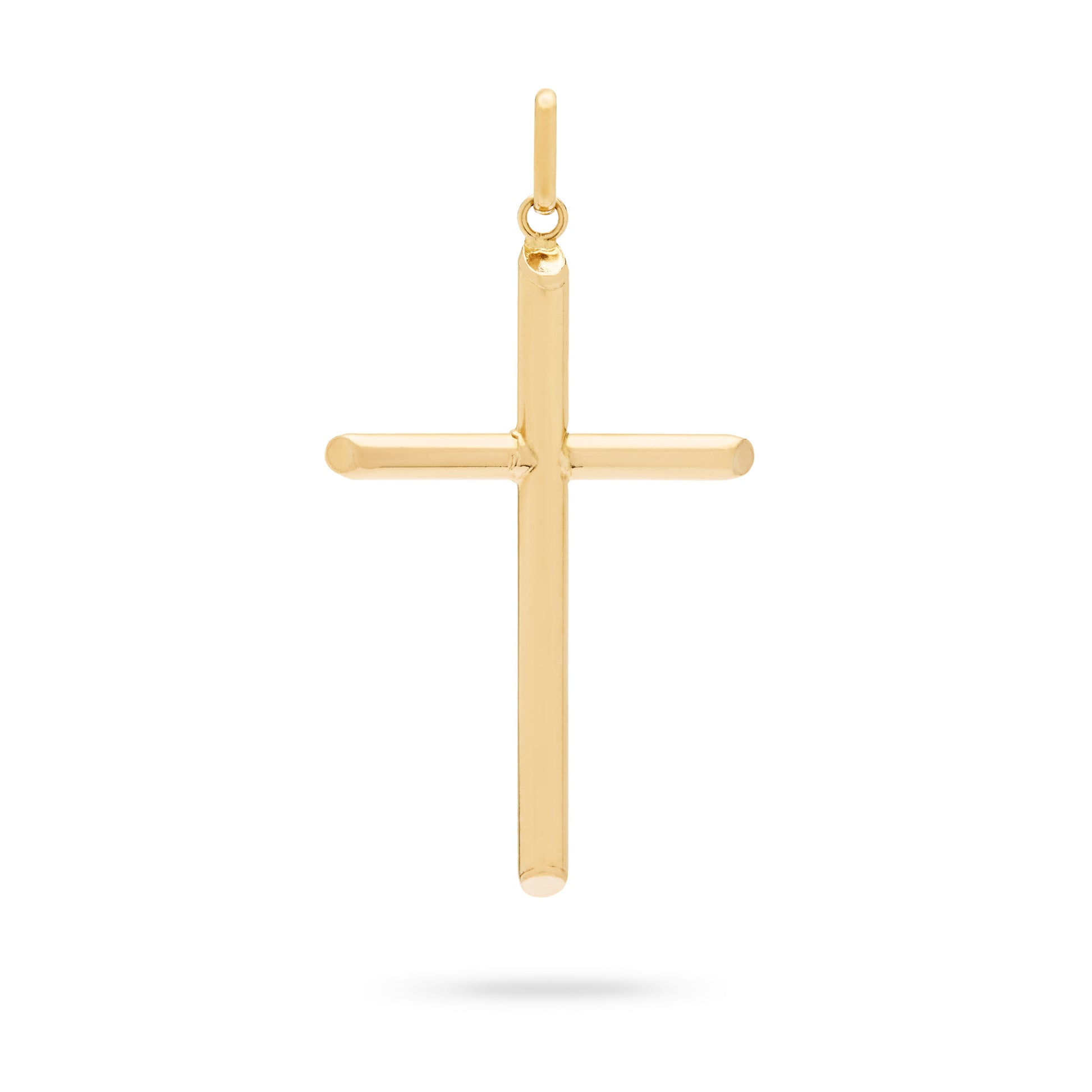 MONDO CATTOLICO ROMA Yellow Gold Tube Cross