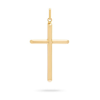 MONDO CATTOLICO ROMA Yellow Gold Tube Cross
