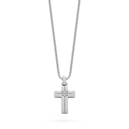 Cross Necklace for Men from the Vatican (case included)